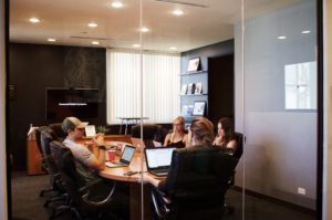 hiring board room